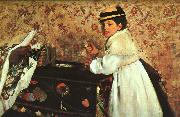 Edgar Degas Portrait of Mademoiselle Hortense Valpincon China oil painting reproduction